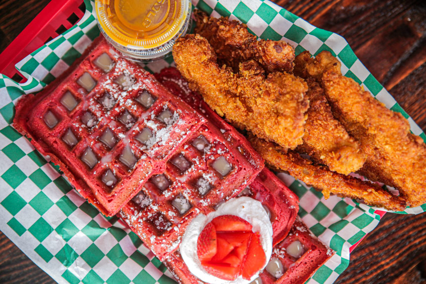 Crispy fried chicken dish